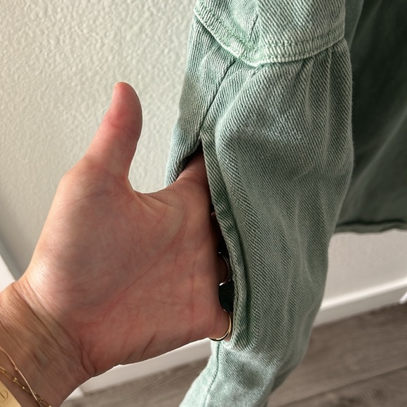 Louna Green Denim Mini Dress - Picture 8 of 13